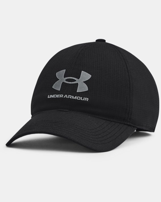 Men's UA Iso-Chill ArmourVent™ Adjustable Hat in Black image number 0